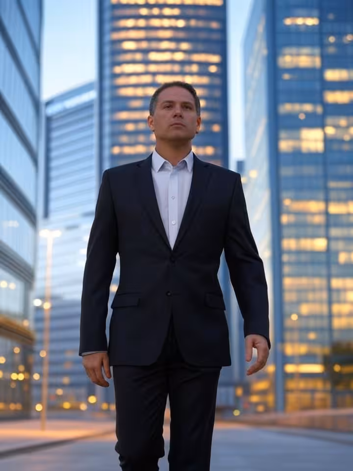 Distrito financiero AZCA en Madrid con rascacielos modernos